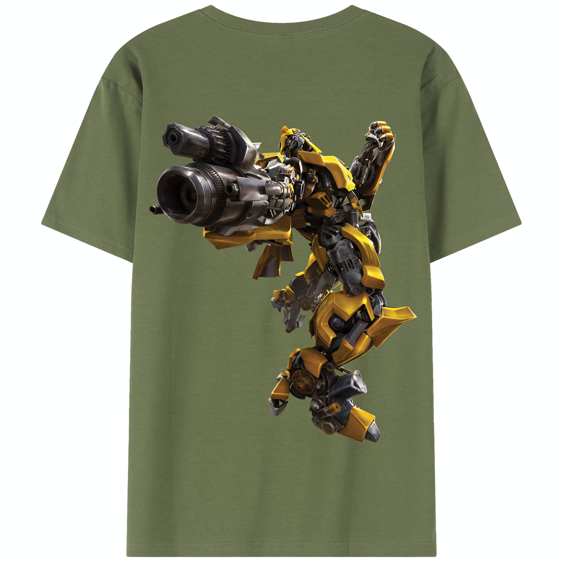 （画像用） Transformers トランスフォーマー 綿100％半袖Tシャツ（背面プリント）